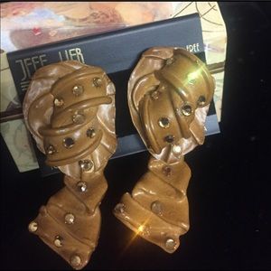 ORIGINAL JEFF LIEB nickel free clip on earrings.